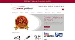 Desktop Screenshot of guldenophthalmics.com