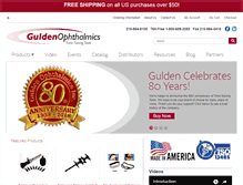 Tablet Screenshot of guldenophthalmics.com
